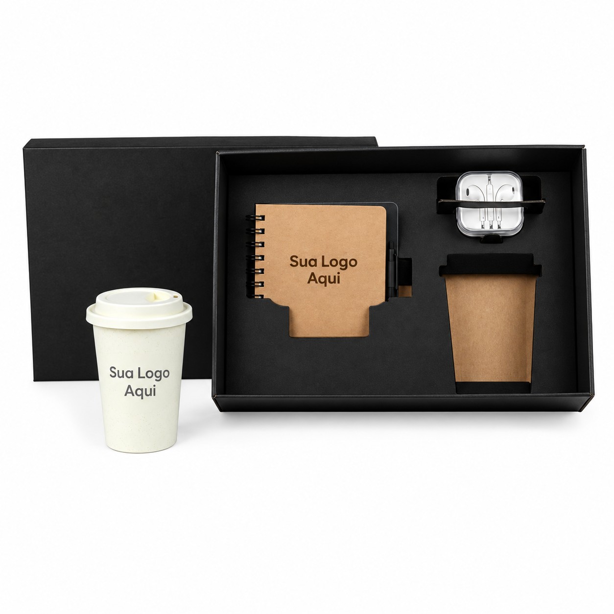 Kit Boas Vindas 4 Pçs 17x15cm Personalizado Única | Personalizado com Logo | Personizi