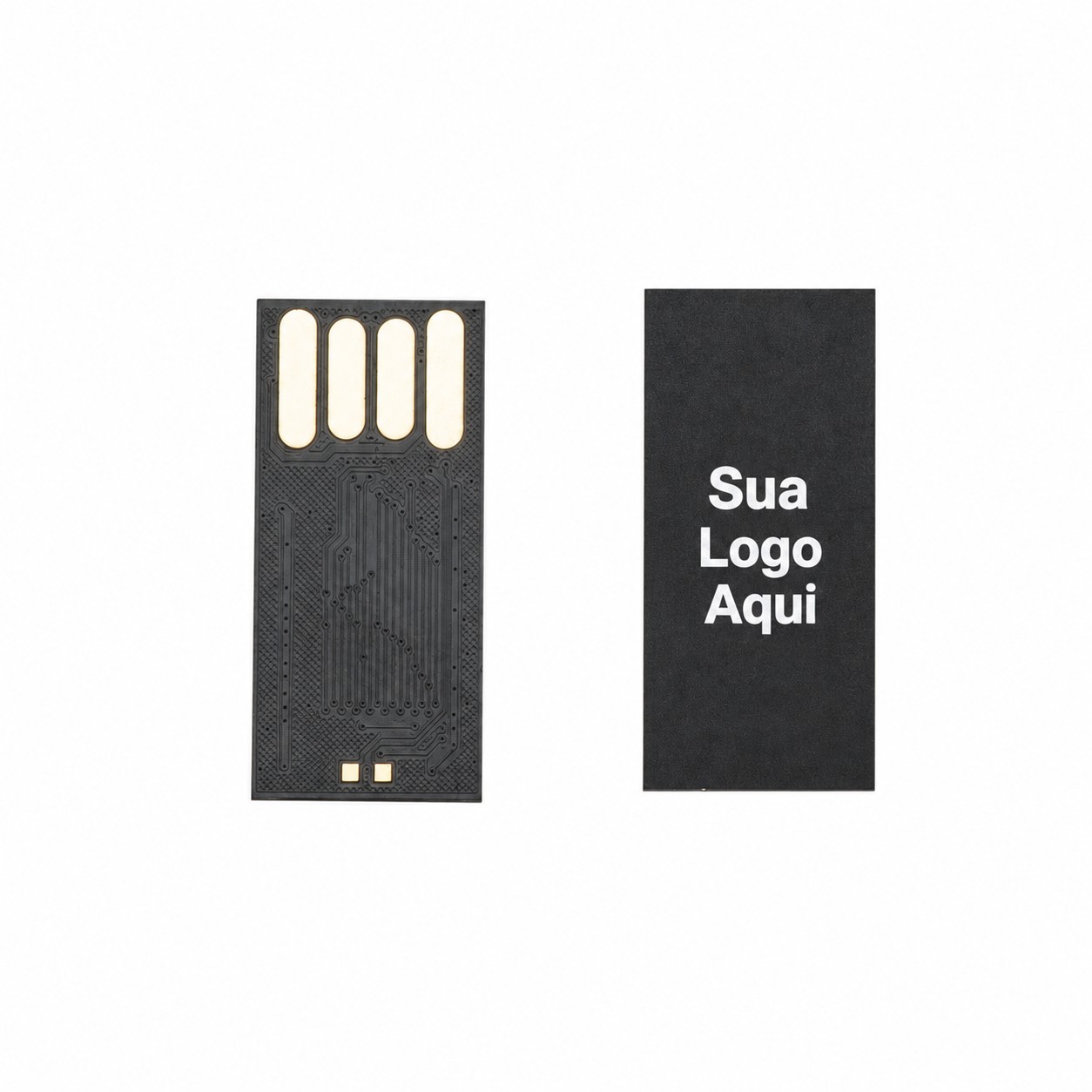 Memória 4 GB 3x1cm Personalizado Preto | Personalizado com Logo | Personizi
