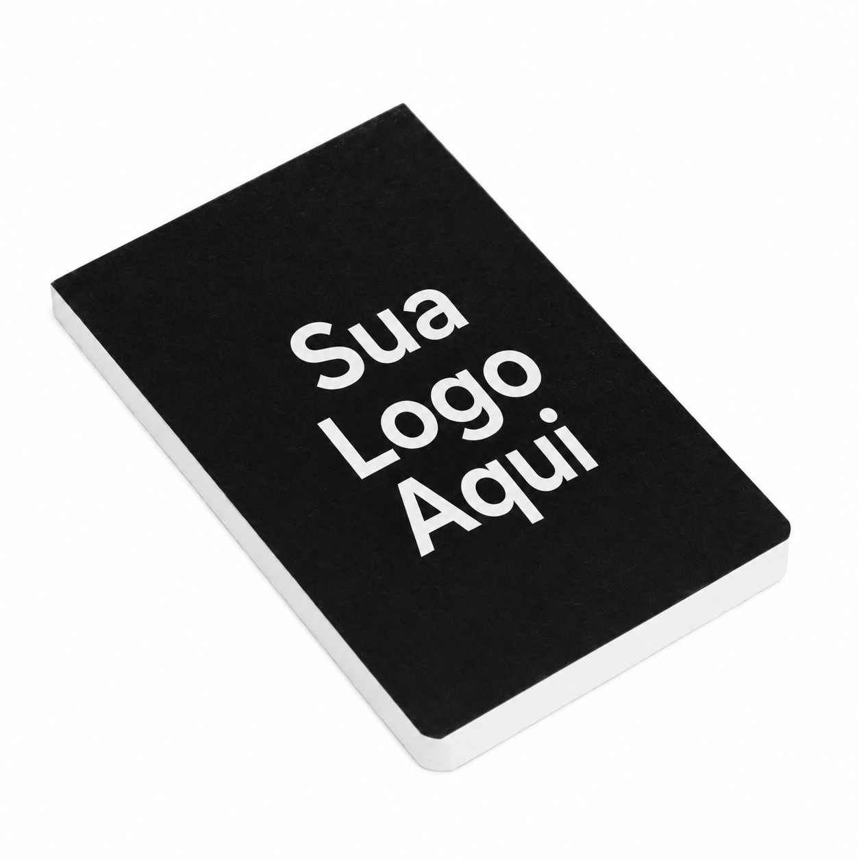 Bloco para Anotações Simples 100 Fls 14x9cm Personalizado Preto | Personalizado com Logo | Personizi