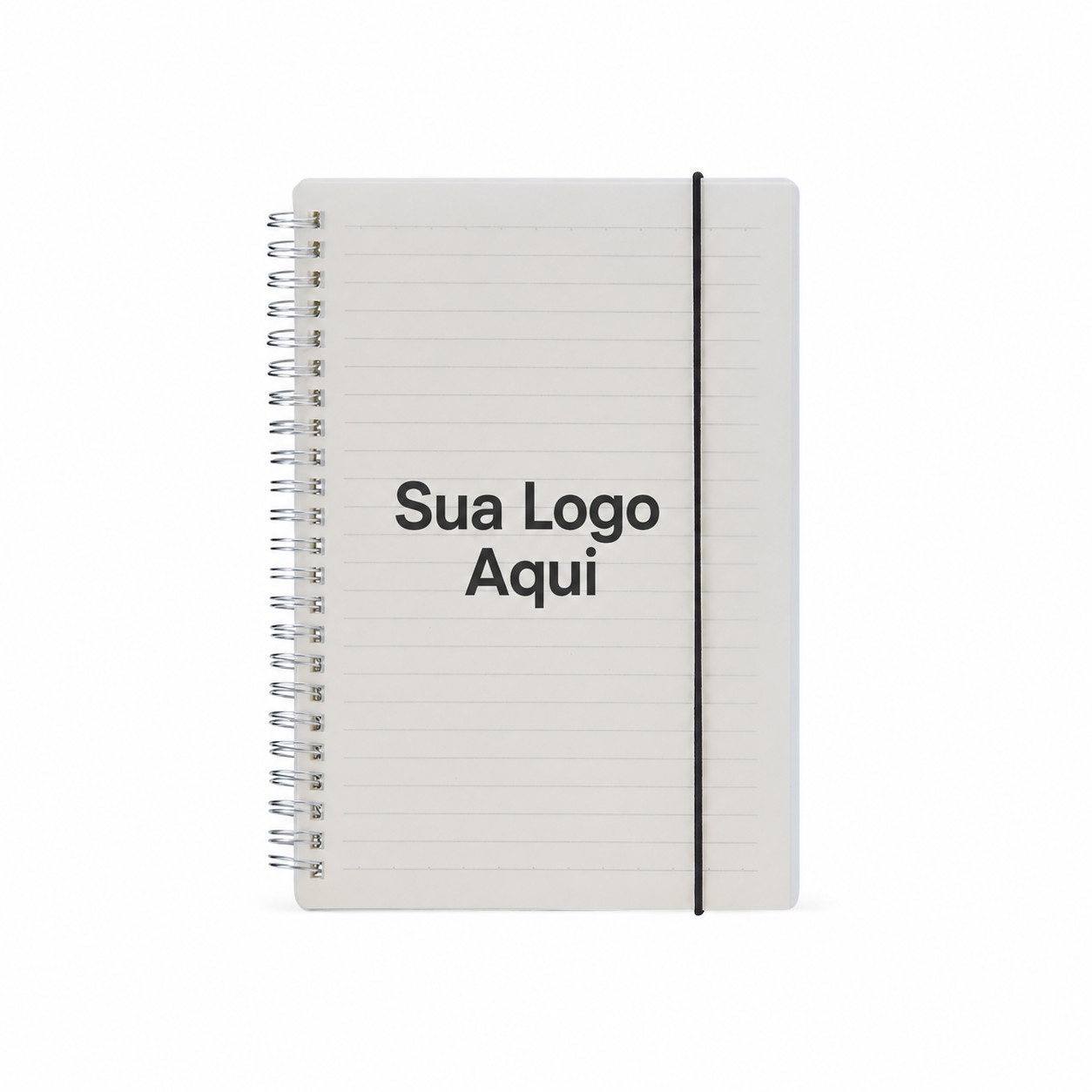 Caderno com Capa Plástica 15x2cm Personalizado Transparente | Personalizado com Logo | Personizi