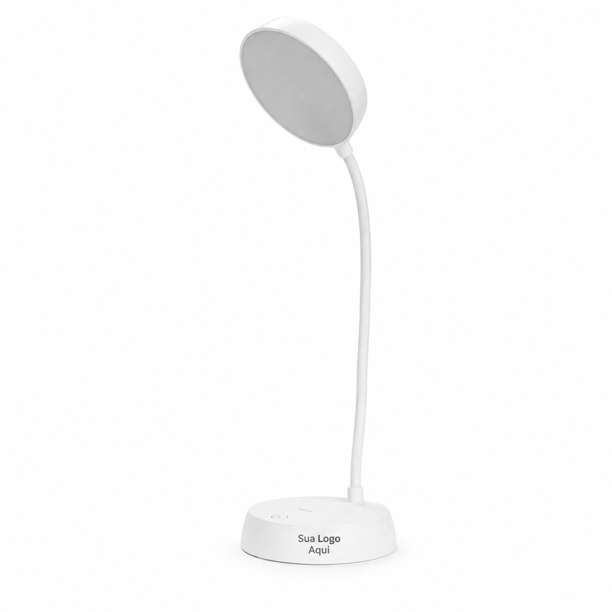 Luminária Articulável Recarregável 10 Leds Personalizado Branco | Personalizado com Logo | Personizi