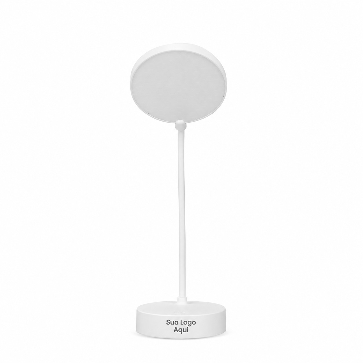 Luminária Articulável Recarregável 10 Leds Personalizado Branco | Personalizado com Logo | Personizi