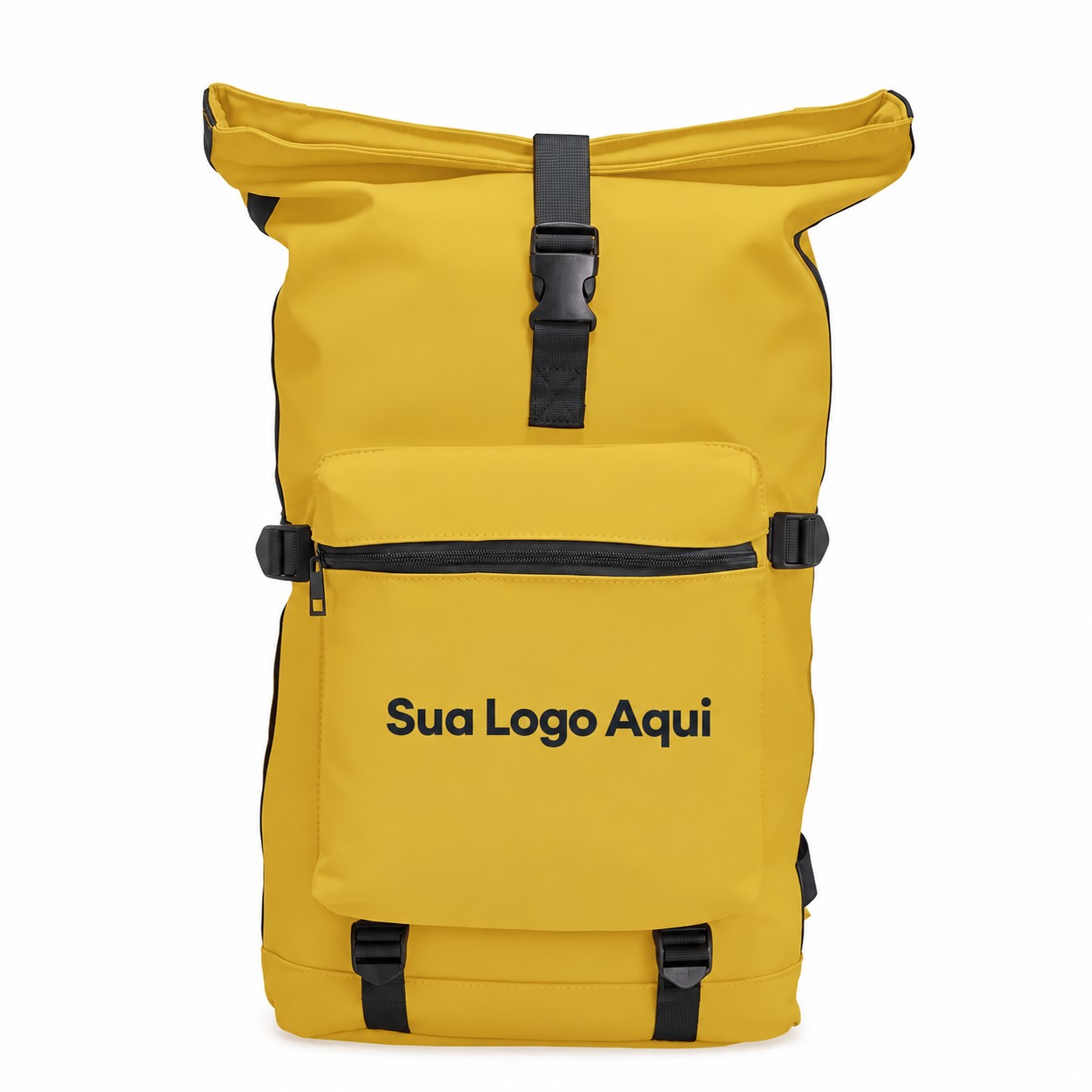 Mochila de Couro Sintético 41L Personalizada Amarelo | Personalizado com Logo | Personizi