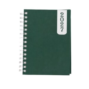 Agenda Diária 2027 - 20x16cm Personalizada Verde | Personalizado com Logo | Personizi