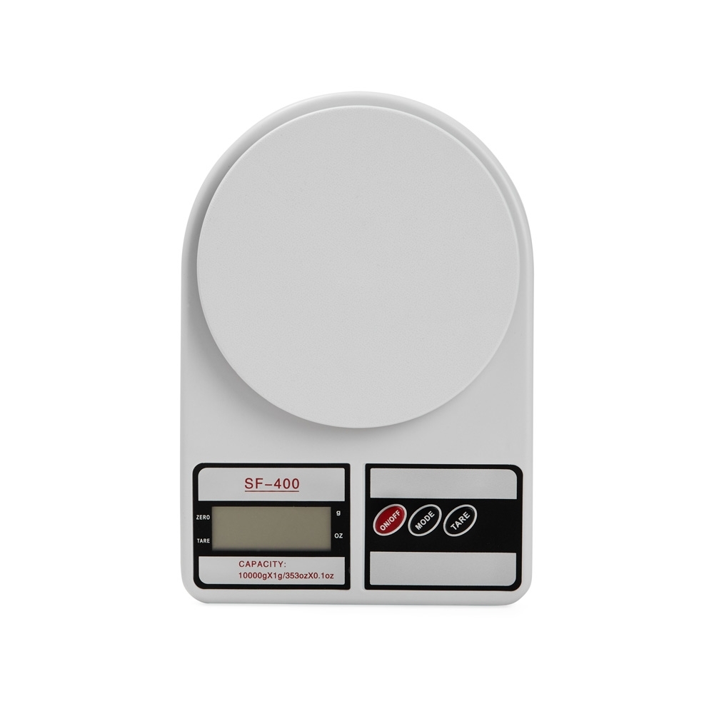 Balança de Cozinha 22x16cm Personalizado Branco | Personalizado com Logo | Personizi