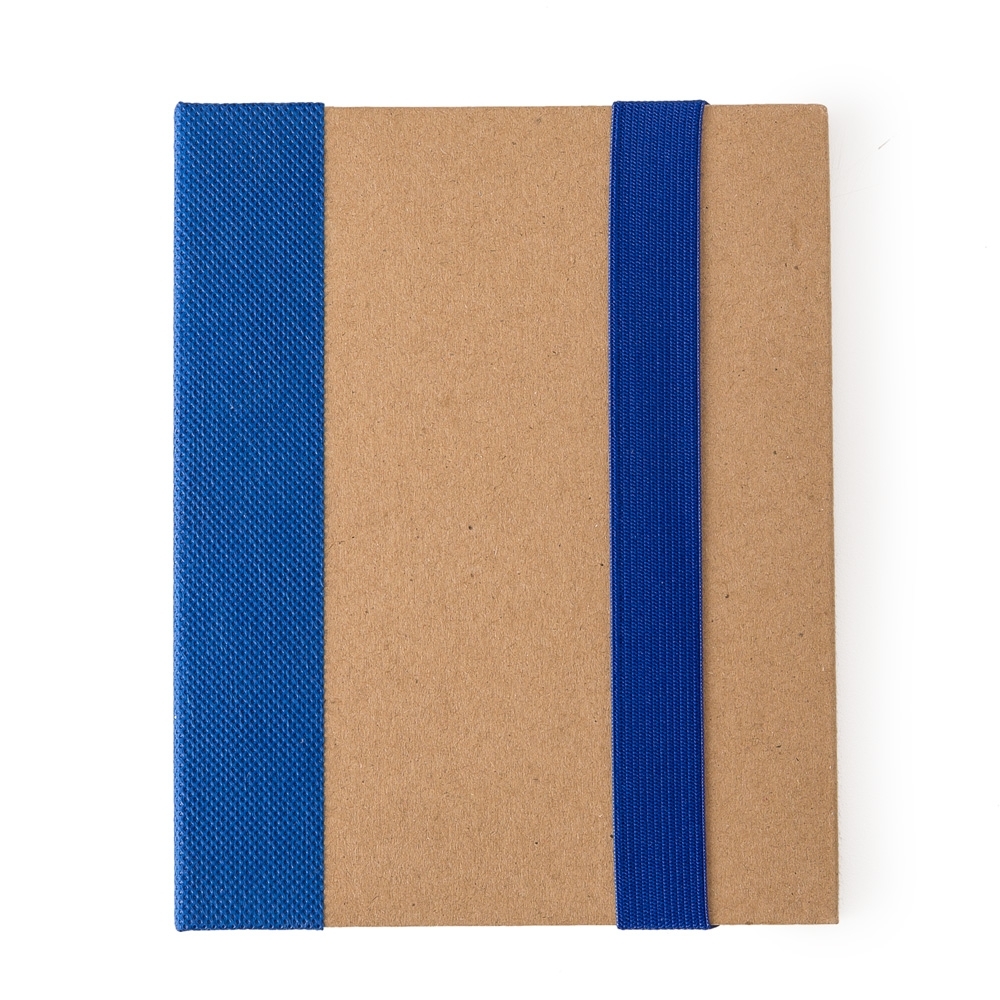 Bloco de Anotação com Autoadesivos e Caneta 18x14cm Personalizada Azul | Personalizado com Logo | Personizi