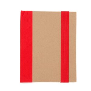 Bloco de Anotação com Autoadesivos e Caneta 18x14cm Personalizada Vermelho | Personalizado com Logo | Personizi