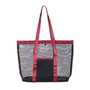 Sacola Tela PVC 35x29cm Personalizada Vermelho | Personalizado com Logo | Personizi