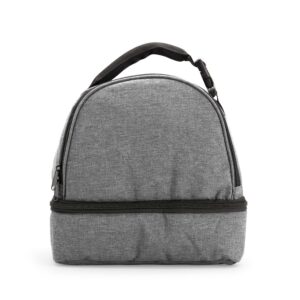 Bolsa Térmica Dupla 8L Personalizada Cinza | Personalizado com Logo | Personizi