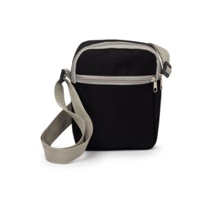 Bolsa de Ombro 21x17cm Personalizada Cinza | Personalizado com Logo | Personizi