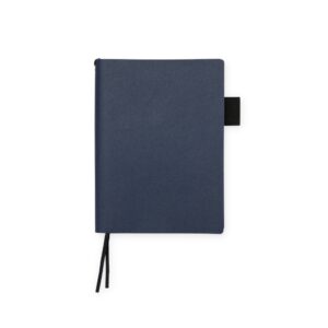 Caderno em Couro Sintético 11x1cm Personalizado Azul | Personalizado com Logo | Personizi