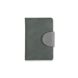 Caderneta Couro Sintético 14x10cm Personalizado Cinza | Personalizado com Logo | Personizi