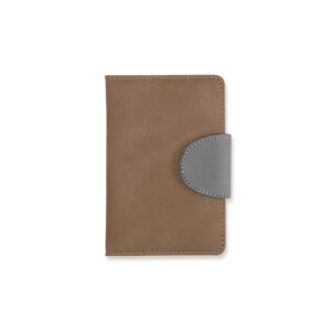 Caderneta Couro Sintético 14x10cm Personalizado Marrom | Personalizado com Logo | Personizi
