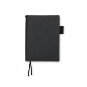 Caderno em Couro Sintético 11x1cm Personalizado Preto | Personalizado com Logo | Personizi