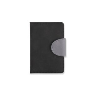 Caderneta Couro Sintético 14x10cm Personalizado Preto | Personalizado com Logo | Personizi