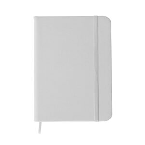 Caderneta Emborrachada 13x1cm Personalizado Branco | Personalizado com Logo | Personizi