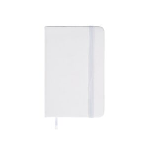 Caderneta Emborrachada S/ Pauta 14x9cm Personalizado Branco | Personalizado com Logo | Personizi