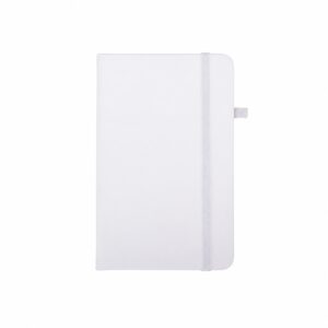 Caderneta Emborrachada 14x9cm Personalizado Branco | Personalizado com Logo | Personizi