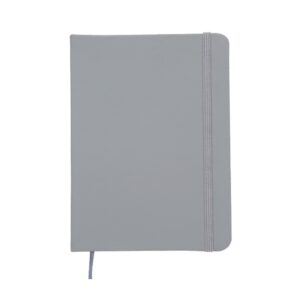 Caderneta Emborrachada 13x1cm Personalizado Cinza | Personalizado com Logo | Personizi