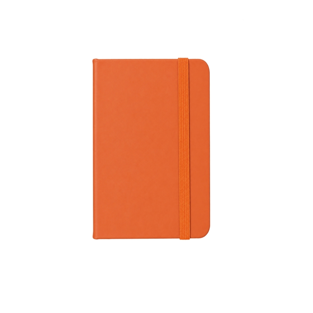 Caderneta Emborrachada 14x9cm Personalizado Mod.2 Laranja | Personalizado com Logo | Personizi