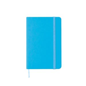 Caderneta Emborrachada sem Pauta 14x9cm Personalizado Azul | Personalizado com Logo | Personizi