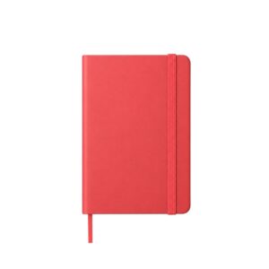 Caderneta Emborrachada sem Pauta 14x9cm Personalizado Vermelho | Personalizado com Logo | Personizi