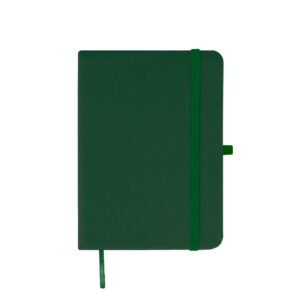 Caderneta Emborrachada 18x13cm Personalizado Verde | Personalizado com Logo | Personizi