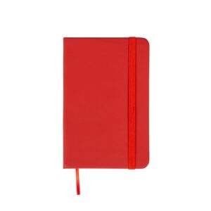 Caderneta Emborrachada S/ Pauta 14x9cm Personalizado Vermelho | Personalizado com Logo | Personizi