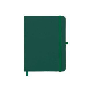 Caderneta Emborrachada com Porta Caneta 13x2cm Personalizada Verde | Personalizado com Logo | Personizi