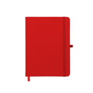 Caderneta Emborrachada com Porta Caneta 13x2cm Personalizada Vermelho | Personalizado com Logo | Personizi