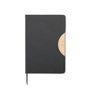 Caderneta com Suporte de Celular 14x1cm Personalizado Preto | Personalizado com Logo | Personizi