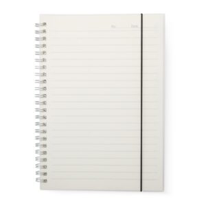 Caderno A5 Plástico 15x1cm Personalizado Transparente | Personalizado com Logo | Personizi