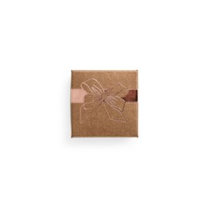 Caixa para Presente 7x7cm Personalizado Marrom | Personalizado com Logo | Personizi