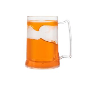 Caneca Acrílica c/ Gel 400ml Personalizada Laranja | Personalizado com Logo | Personizi