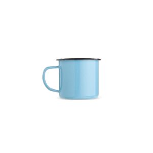 Caneca Inox 370ml Personalizada Azul Claro | Personalizado com Logo | Personizi