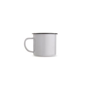 Caneca Inox 370ml Personalizada Cinza | Personalizado com Logo | Personizi