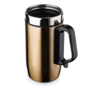 Caneca Inox Parede Dupla 250ml Personalizada Cobre | Personalizado com Logo | Personizi