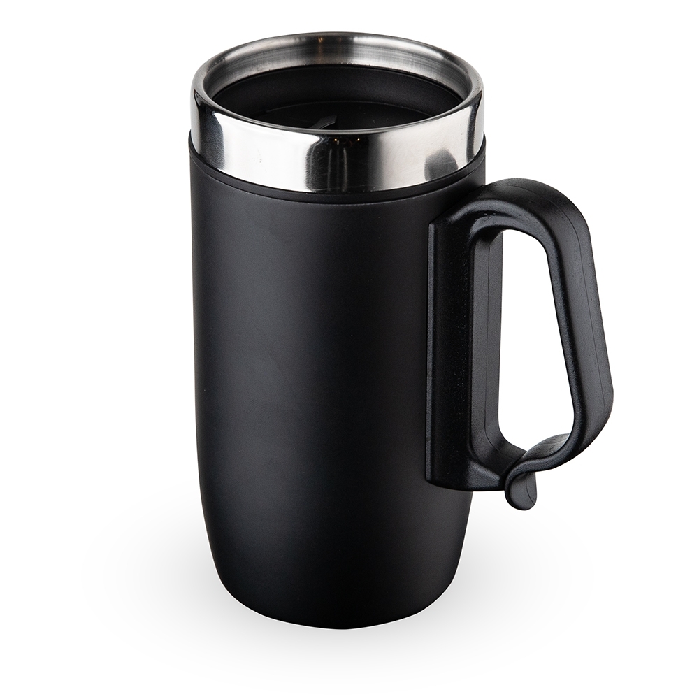 Caneca Inox Parede Dupla 250ml Personalizada Preto | Personalizado com Logo | Personizi