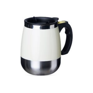 Caneca com Misturador 350ml Personalizada Branco | Personalizado com Logo | Personizi