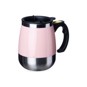 Caneca com Misturador 350ml Personalizada Rosa | Personalizado com Logo | Personizi