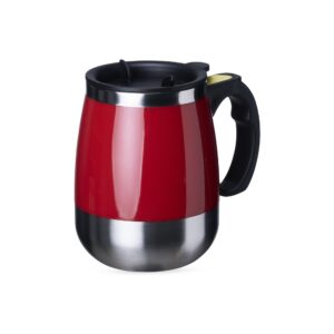 Caneca com Misturador 350ml Personalizada Vermelho | Personalizado com Logo | Personizi