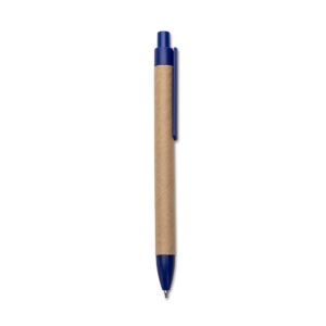 Caneta Eco. c/ Det. Plástico Personalizada Azul | Personalizado com Logo | Personizi
