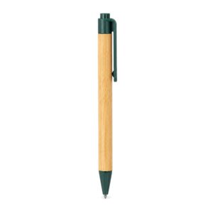 Caneta Ecológica Kraft 13x1cm Personalizada Verde | Personalizado com Logo | Personizi