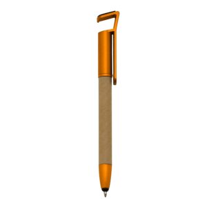 Caneta Ecológica Base p/ Celular Personalizada Dourado | Personalizado com Logo | Personizi
