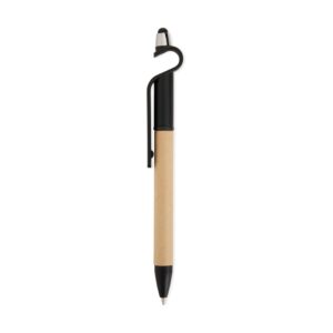 Caneta Ecológica Touch com Suporte Personalizada Preto | Personalizado com Logo | Personizi