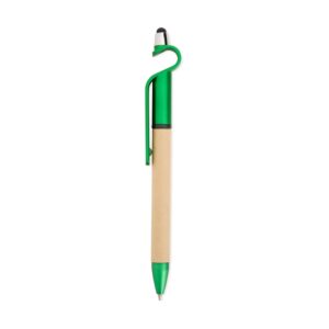 Caneta Ecológica Touch com Suporte Personalizada Verde | Personalizado com Logo | Personizi