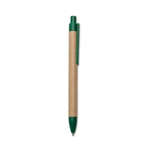 Caneta Eco. c/ Det. Plástico Personalizada Verde | Personalizado com Logo | Personizi