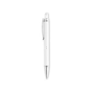 Caneta Metal Touch 14x14cm Personalizada Branco | Personalizado com Logo | Personizi