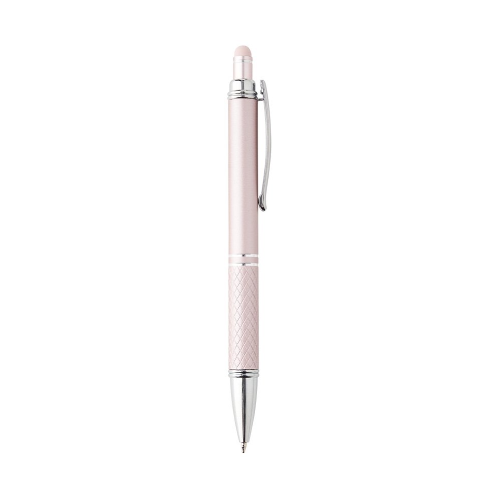 Caneta Metal Touch 14x14cm Personalizada Rosa | Personalizado com Logo | Personizi