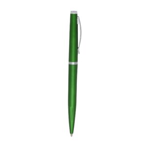 Caneta Plástica 13x3cm Personalizada Verde | Personalizado com Logo | Personizi